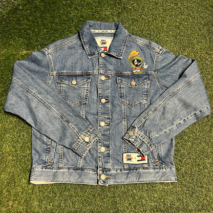 Tommy Hilfiger Space Jam Tune Squad Blue Jean Jacket Size Small NEW v16341