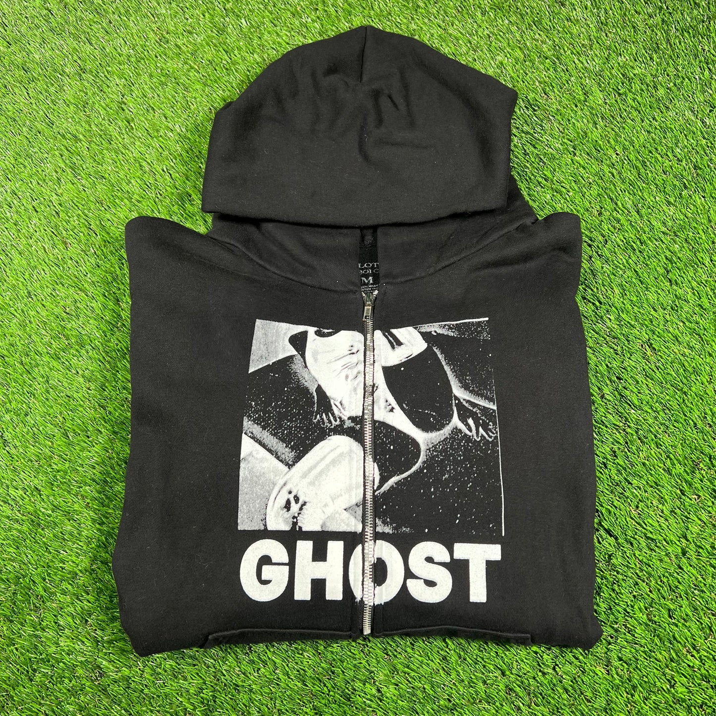 Playboi Carti Black "Ghost" Hoodie Size Medium USED x14489