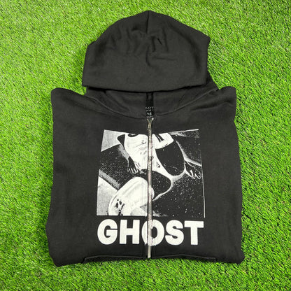 Playboi Carti Black "Ghost" Hoodie Size Medium USED x14489