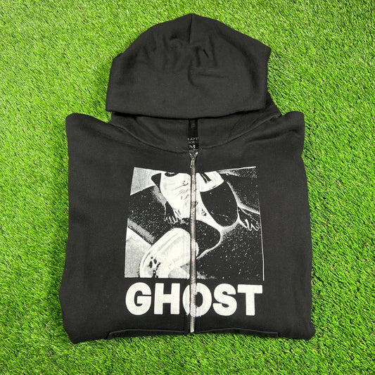 Playboi Carti Black "Ghost" Hoodie Size Medium USED x14489