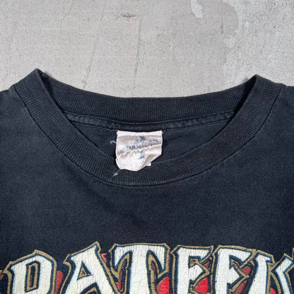 1990 Grateful Dead European Tiger Tour Black Tee Size XL USED v19016