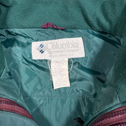 1990s Columbia Sportswear Maroon Jacket Size Large USED v17932