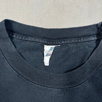 1990s Metallica Kill Em All Black Cropped Tee Size XXL USED v16480