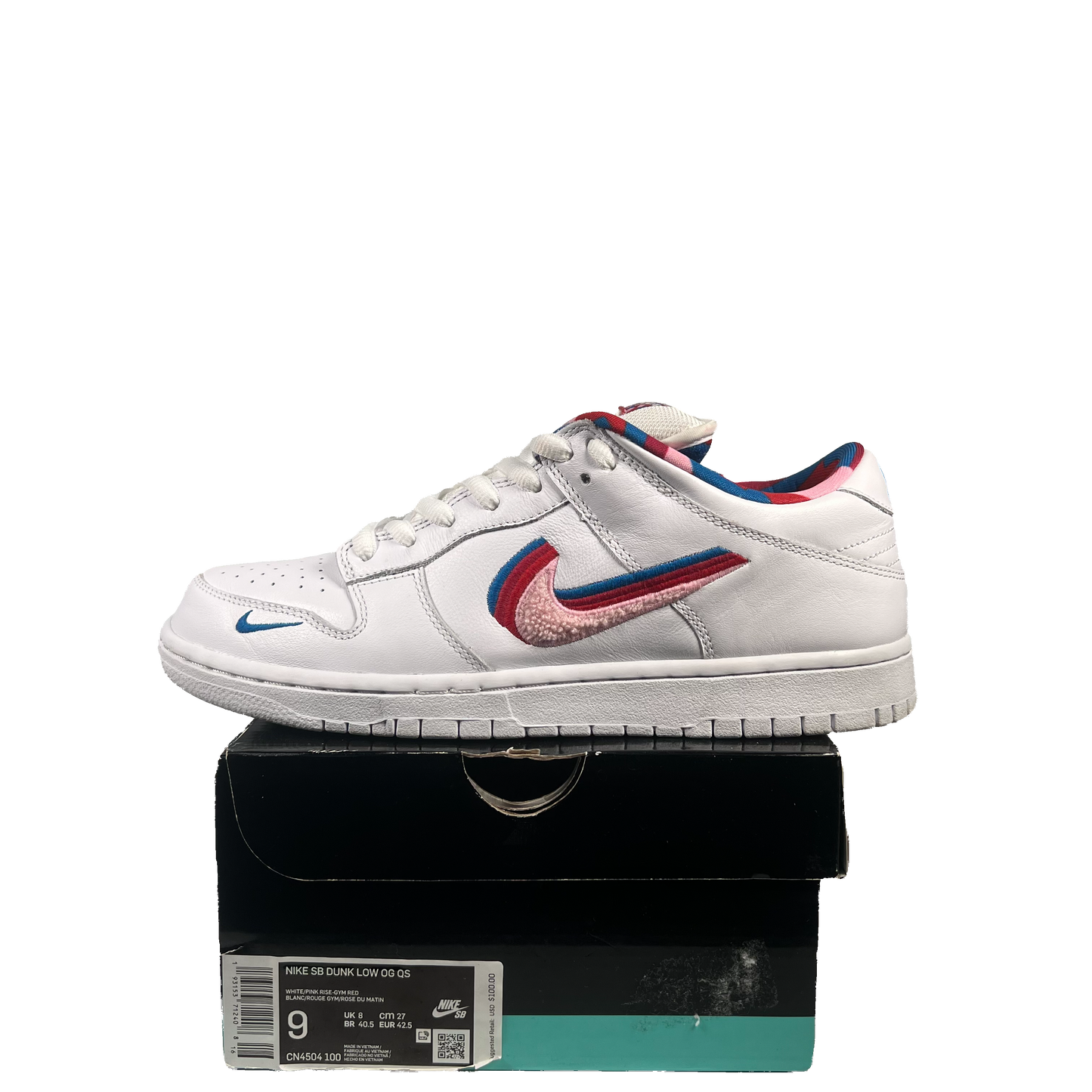 Nike SB Dunk Low Parra (2019) Size 9 USED s19912
