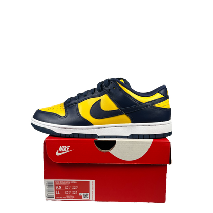 Nike Dunk Low Michigan (2021) Size 9.5 NEW s19918