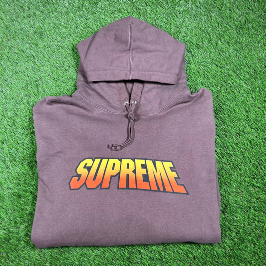 Supreme Gradient 2024 Brown Hoodie Size XXL USED x14422