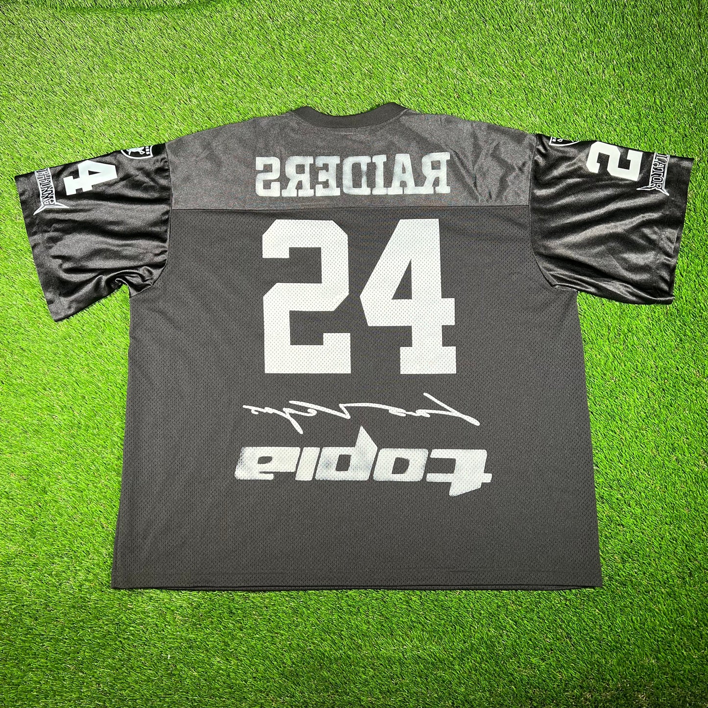 Cactus Jack Fanatics Black Raiders Jersey Size XXL USED x15417