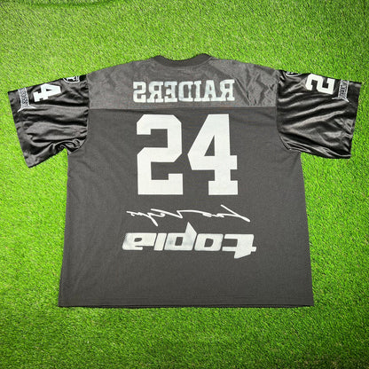 Cactus Jack Fanatics Black Raiders Jersey Size XXL USED x15417