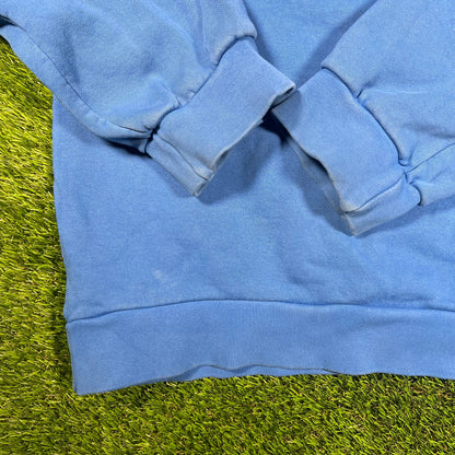 J Balvin Takashi Murakami Flower Hoodie Blue (2020) Size XL USED x15811