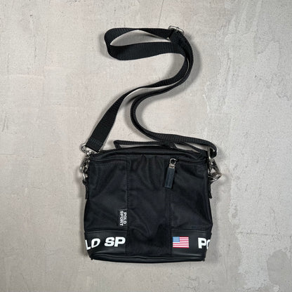 Y2K Polo Sport Black Shoulder Bag USED v19350