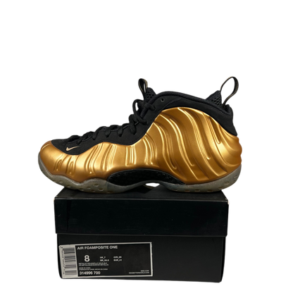 Nike Air Foamposite One Metallic Gold (2015) Size 8 USED s18495