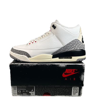 Jordan 3 White Cement Reimagined (2023) Size 13 USED s22568