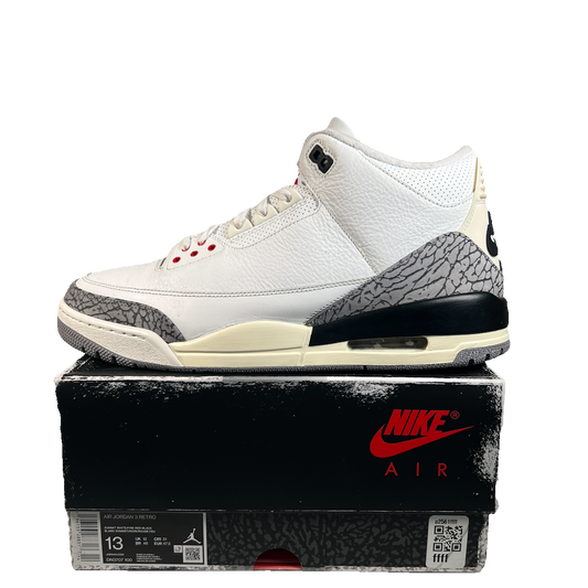 Jordan 3 White Cement Reimagined (2023) Size 13 USED s22568
