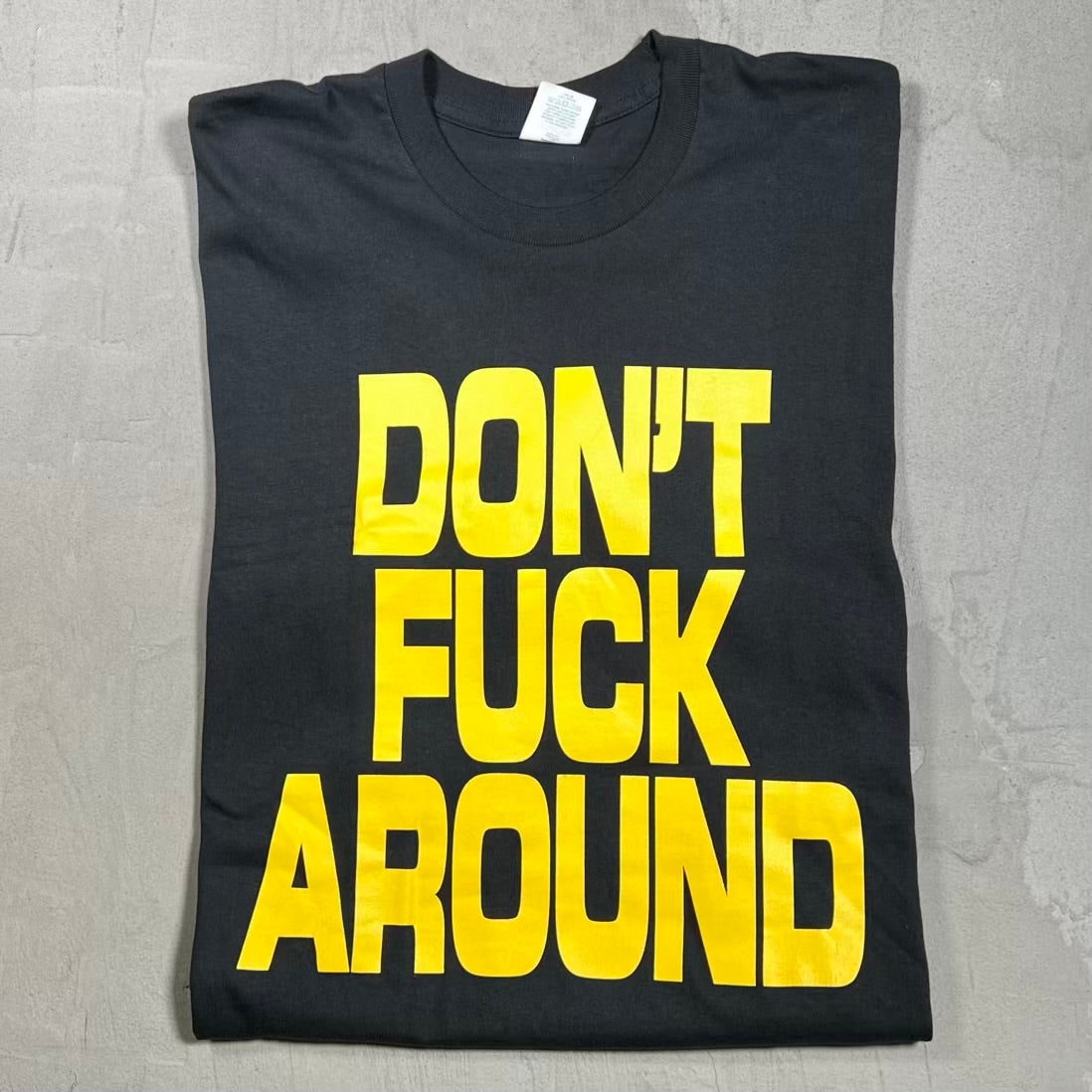 Supreme Dont Fuck Around (2022) Black Tee Size Large USED x18551