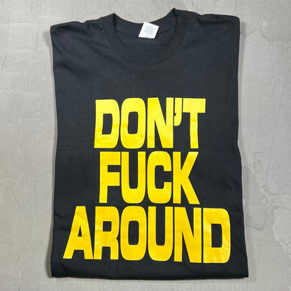 Supreme Dont Fuck Around (2022) Black Tee Size Large USED x18551