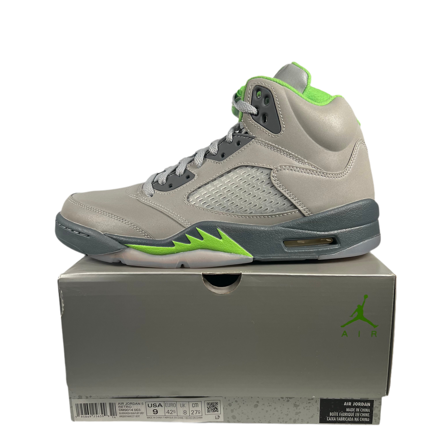 Jordan 5 Green Bean (2022) Size 9 NEW s18809