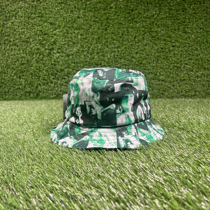 Stussy Green Love laura Bucket Hat One Size NEW x15727