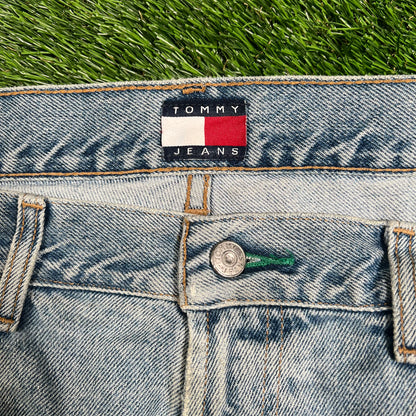 Y2K Tommy Hilfiger Light Wash Blue Jeans Size 34 USED v18029