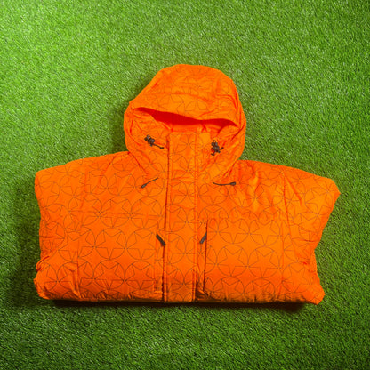 Puma x Pleasures Orange Puffy Jacket Size Small NEW x15970