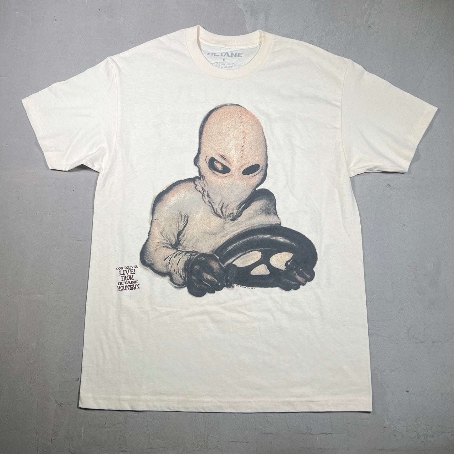 Don Toliver Octane Masked Tan Tee Size Large USED x17384