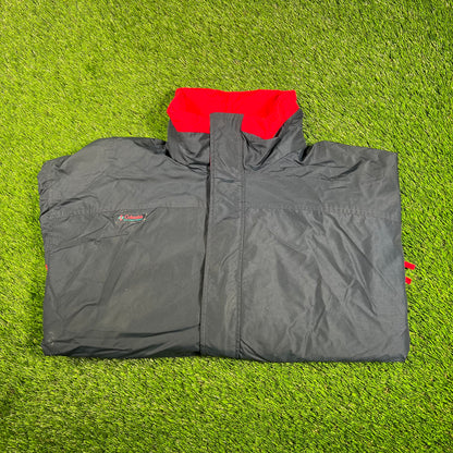 1990s Columbia Navy/Red/Teal Jacket Size XL USED v17836
