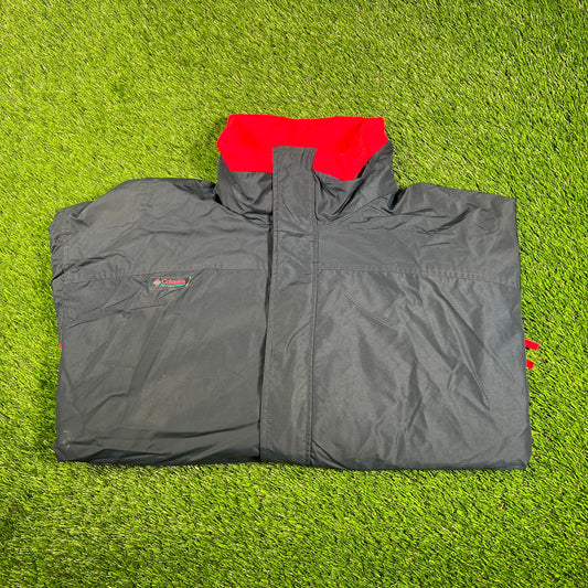 1990s Columbia Navy/Red/Teal Jacket Size XL USED v17836