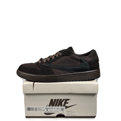 Jordan 1 Low Travis Scott Velvet Brown (2024) Size 9 USED s22628
