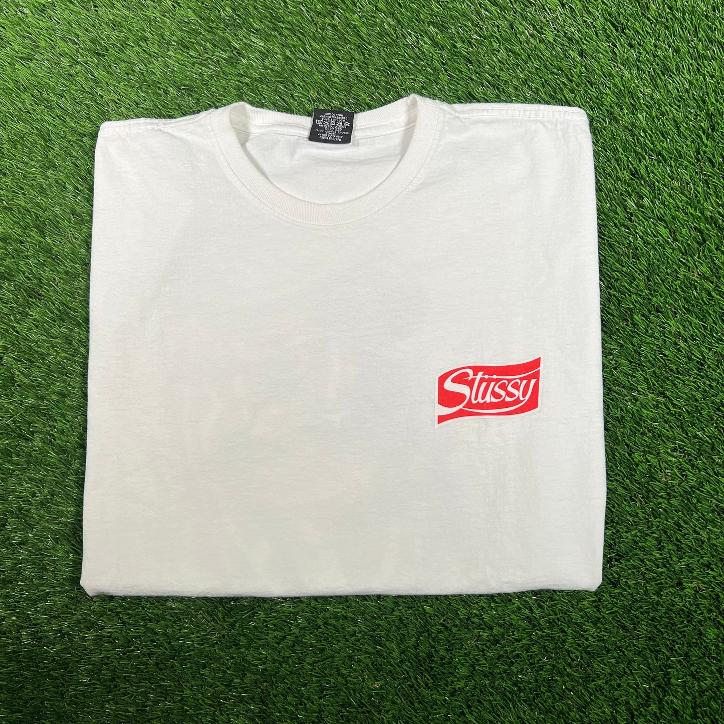Stussy White Soda Can Tee (2023) Size XL USED x15850