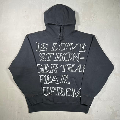 Supreme Stronger Than Fear Hoodie Black (2023) Size Large NEW x18980