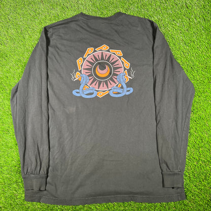 Palace Wahed Black Cobra Logo Longsleeve Size XL USED x14735