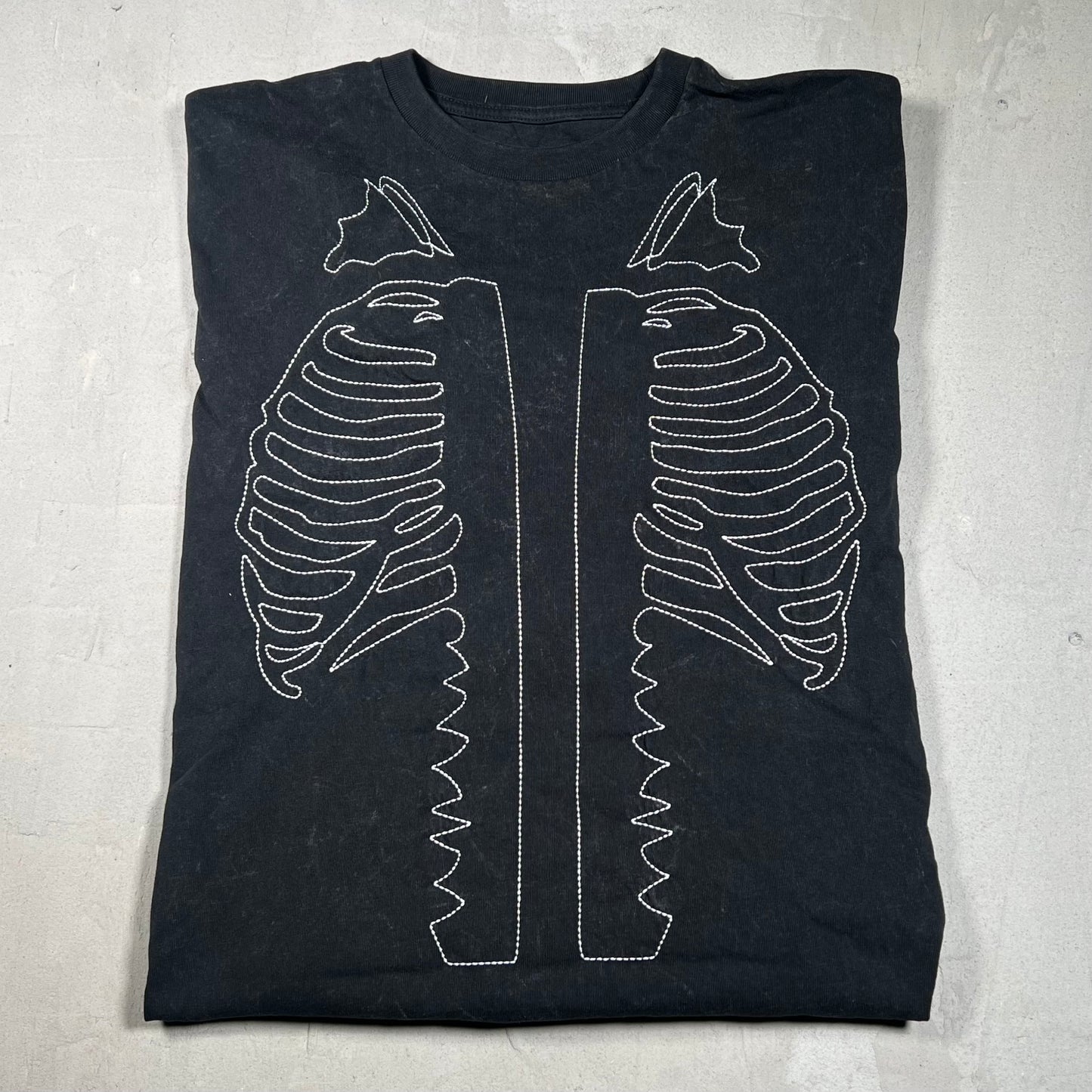 Awake Vanson Skeleton Thermal Black Longsleeve Size Large USED x17370