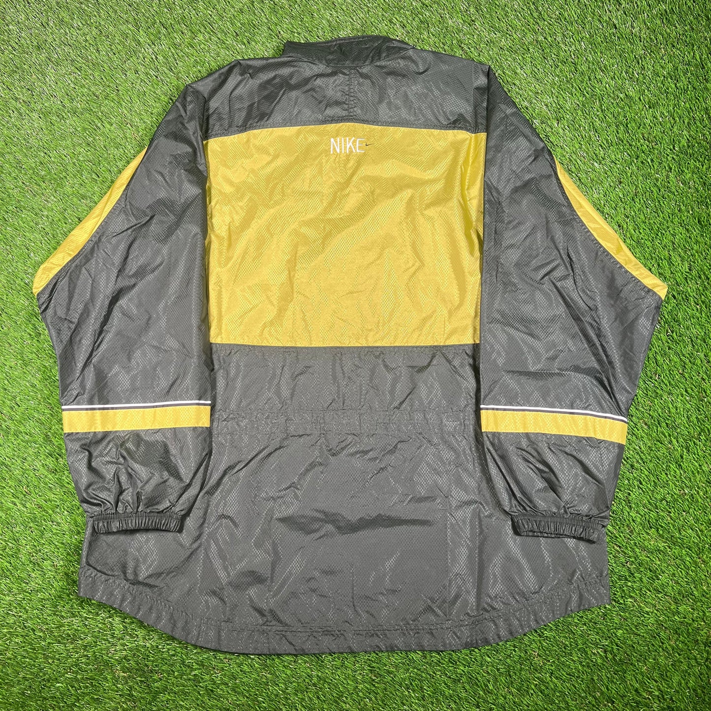 Y2K Nike Green Full Zip Windbreaker Size XL USED v17645