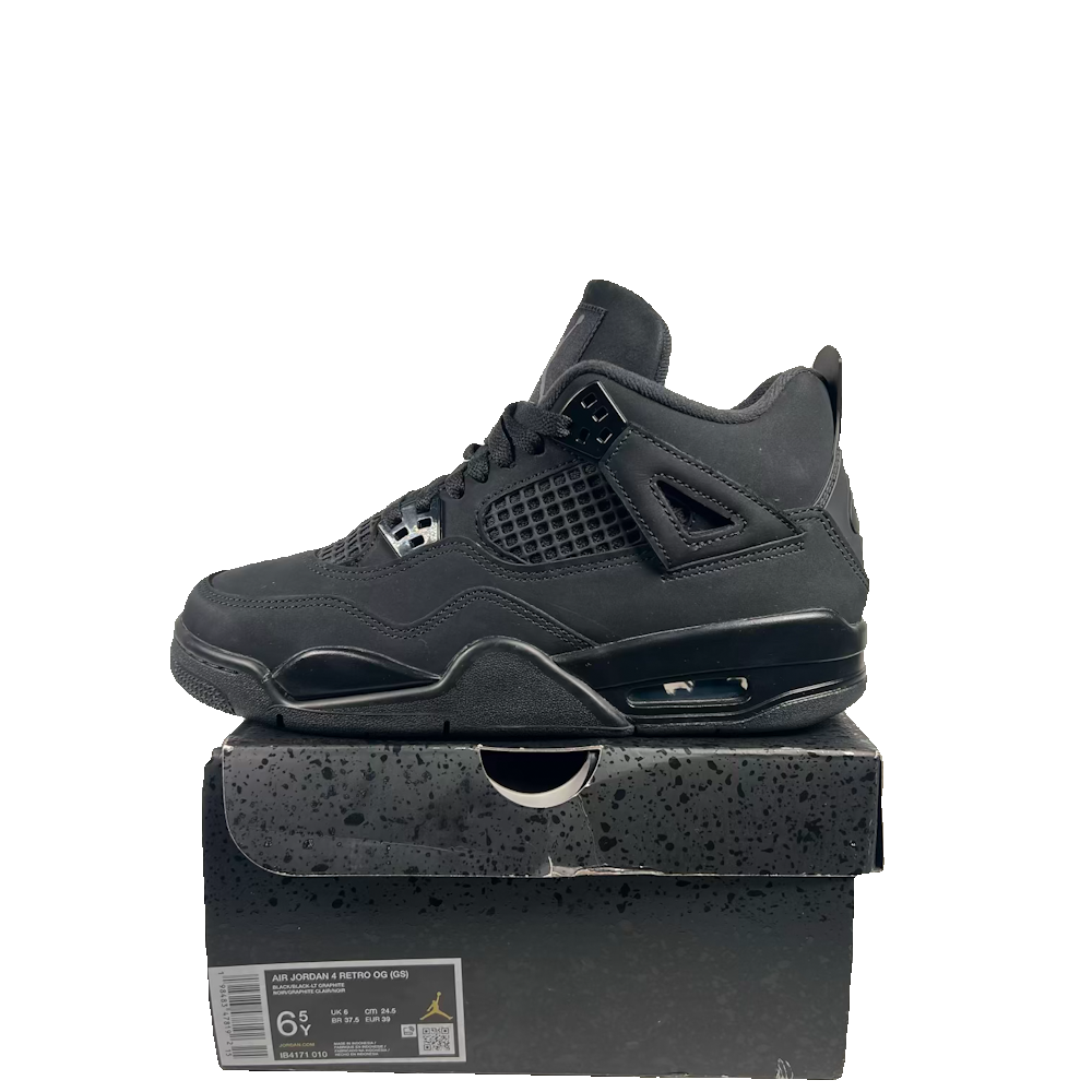 Jordan 4 Black Cat (2025) Size 6.5y NEW s23834