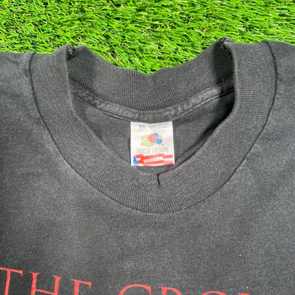 1994 The Crow J Obarr Pain Fear Black Tee Size XL USED v18313