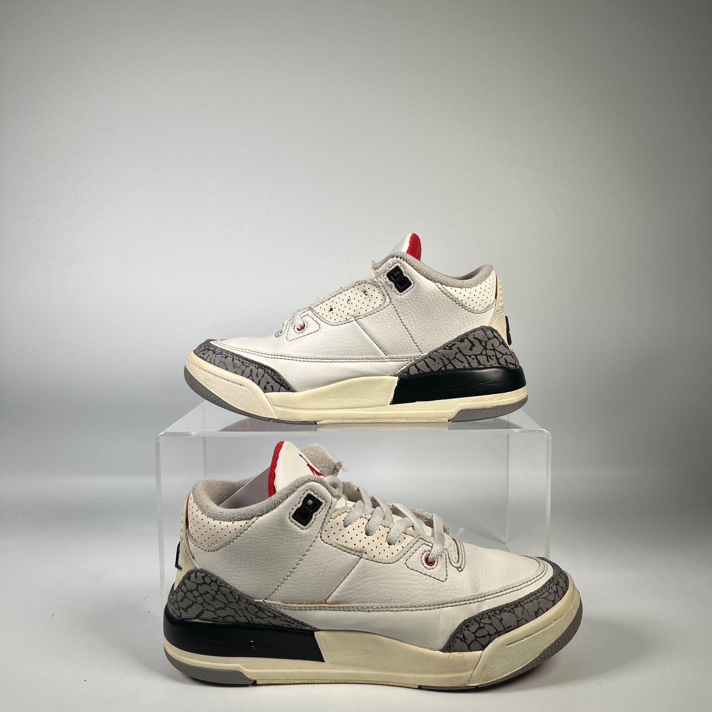 Jordan 3 White Cement Reimagined (2023) Size 3Y USED s19353