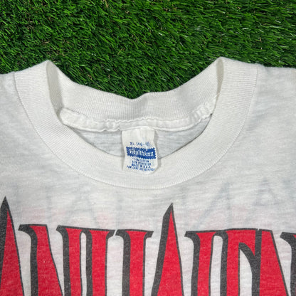 1988 Van Halen Monsters of Rock Tour White Tee Size XL USED v18662