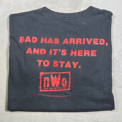 1998 WCW NWO "Bad Has Arrived And Its Here to Stay" Black Tee Size XL USED v20171