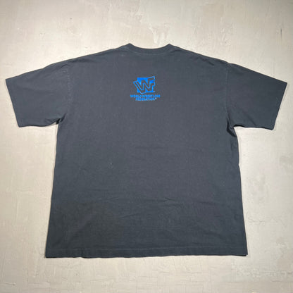 1997 Stone Cold Half Face Black Tee Size XL USED v19396