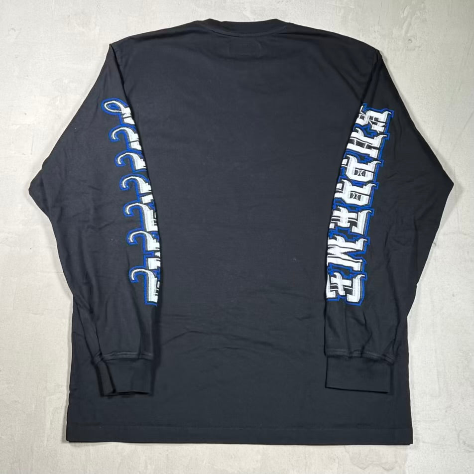 Supreme Intarsia Black Longsleeve Size Small USED x18530