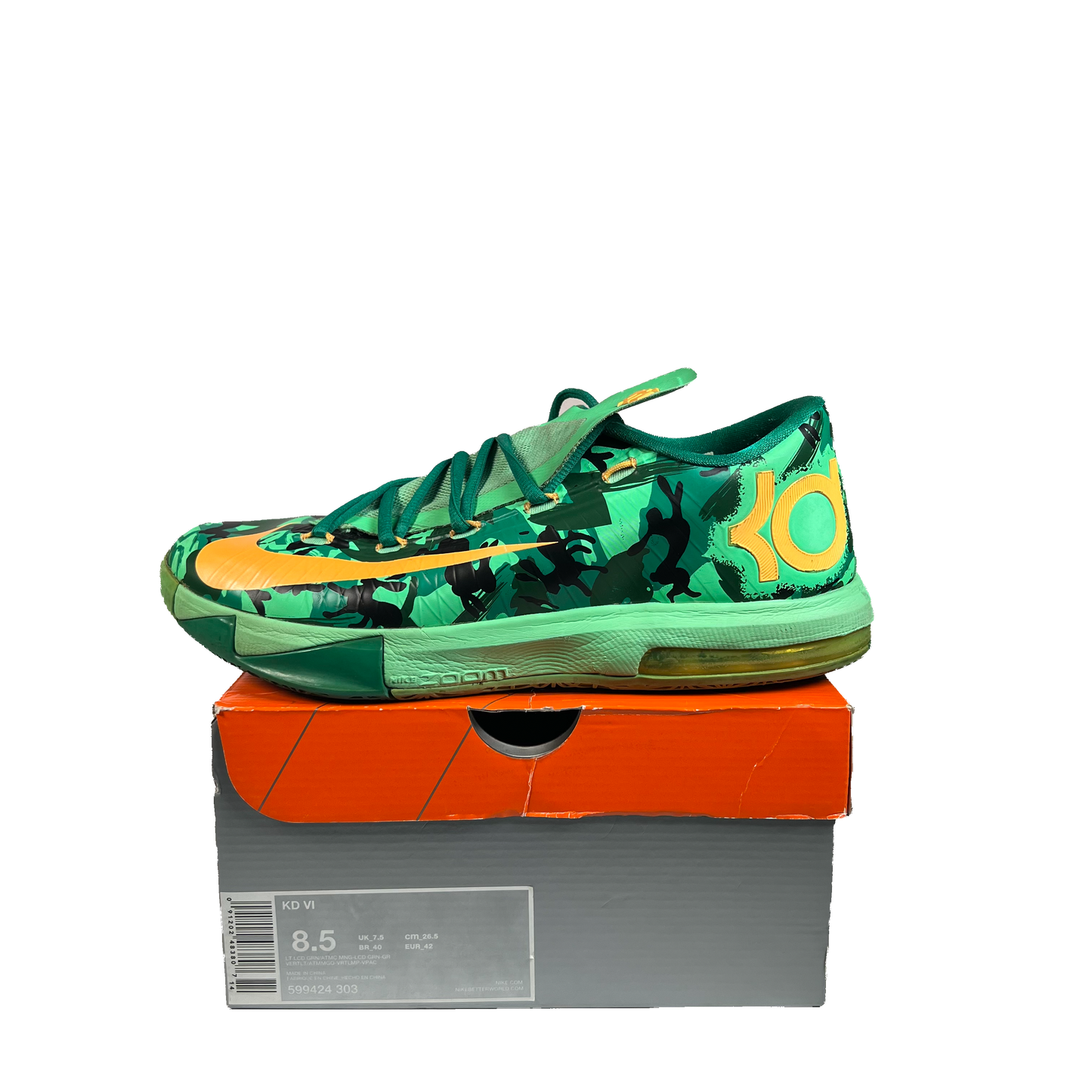 Nike KD 6 Easter (2014) Size 8.5 USED s22126
