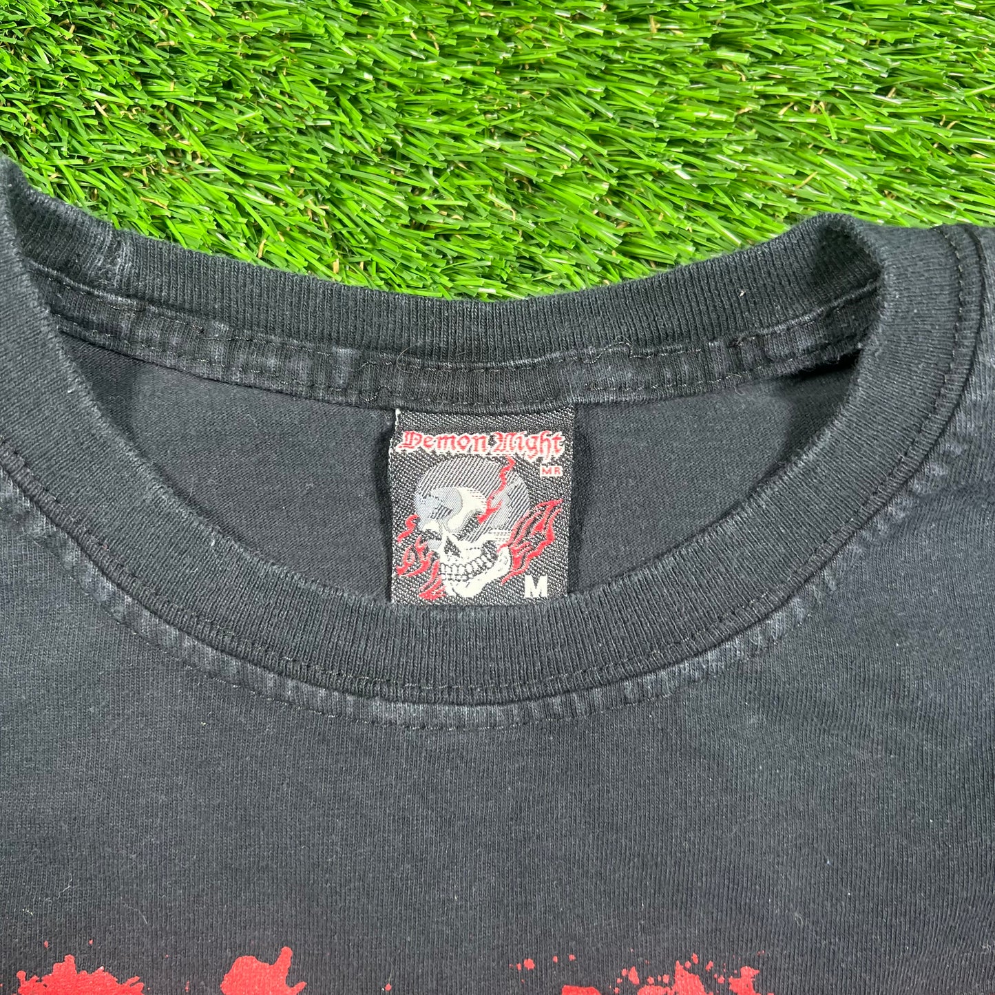 2011 Slipknot Pentagram Black Tee Size Medium USED v18314