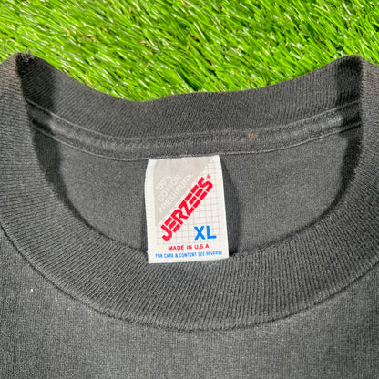 1990s Coca Cola Black Art Tee Size XL USED v17264