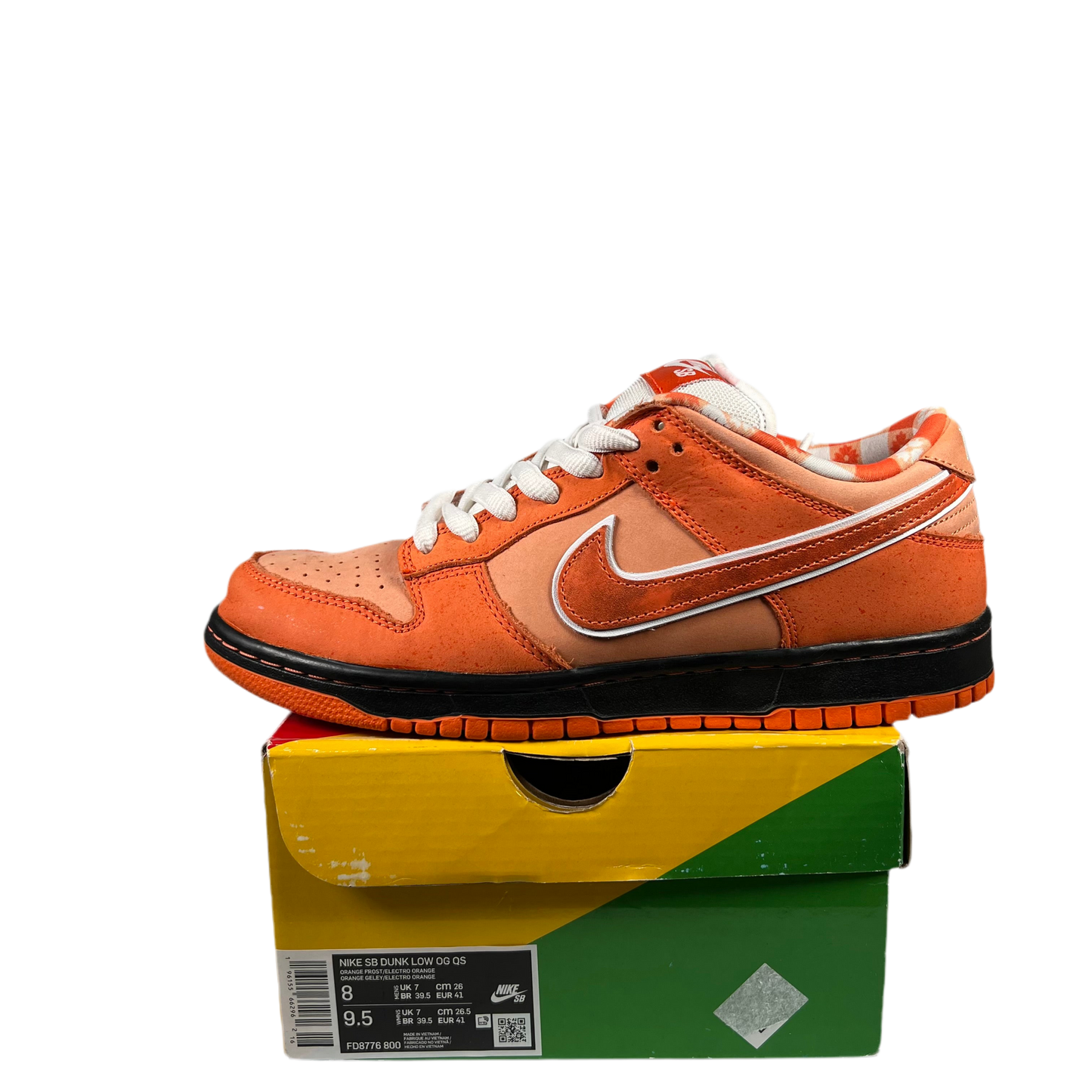 Nike SB Dunk Low Orange Lobster (2022) Size 8 USED s18836