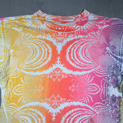 1980s Jim Morrison "Mosquitohead" Tie Dye Tee Size XL USED v19502
