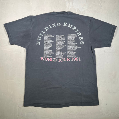 1991 Queensryche Empire Black Tee Size XL USED v19233