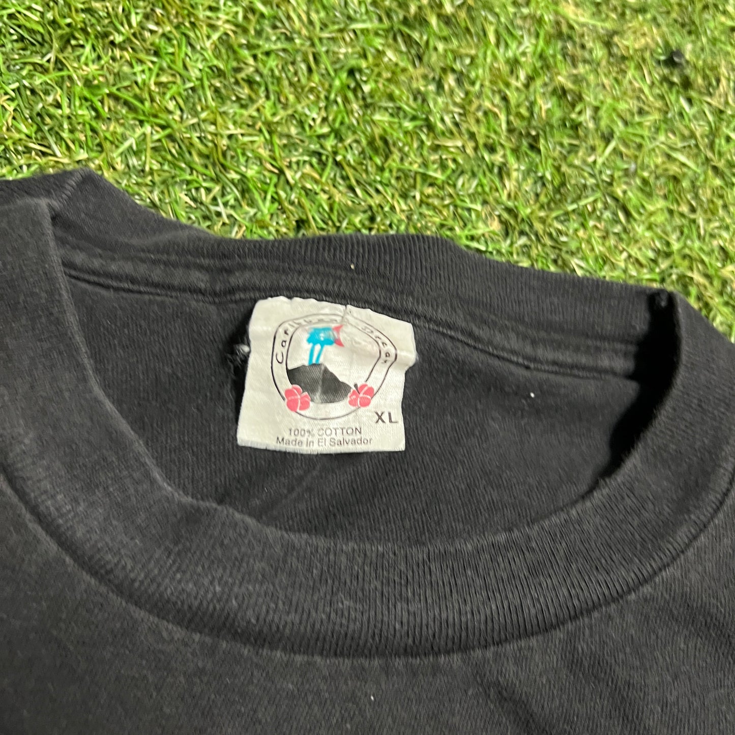 Y2K Metallica Local Crew Black Tee Size XL USED v16097
