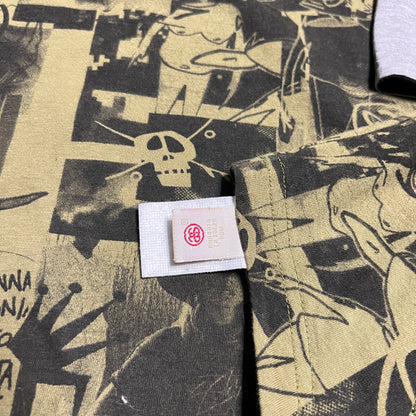 Y2K Stussy x Futura Reversible Baseball Tee Size Small USED x13520
