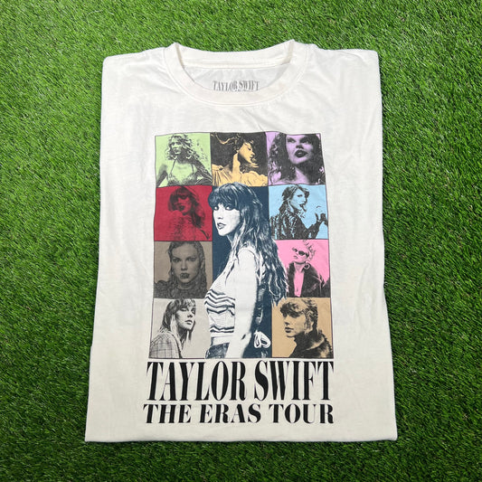 Taylor Swift The Eras Tour White Tee Size XL USED v17092
