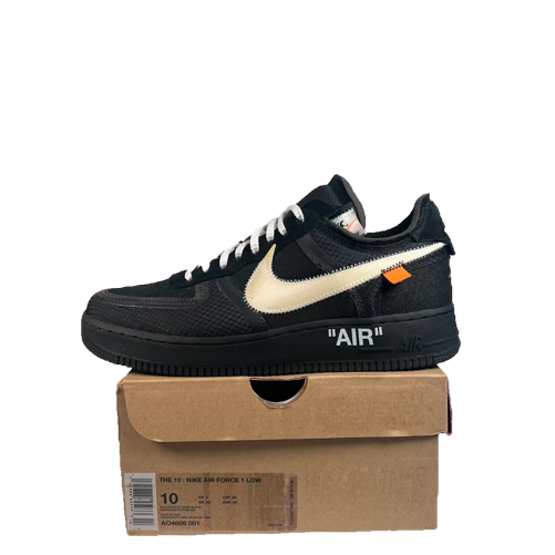 Nike Air Force 1 Low Off White Black White (2018) Size 10 USED s23570