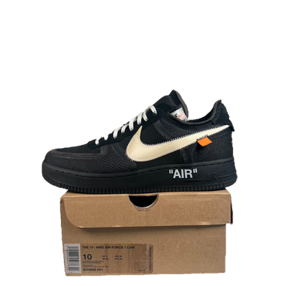 Nike Air Force 1 Low Off White Black White (2018) Size 10 USED s23570